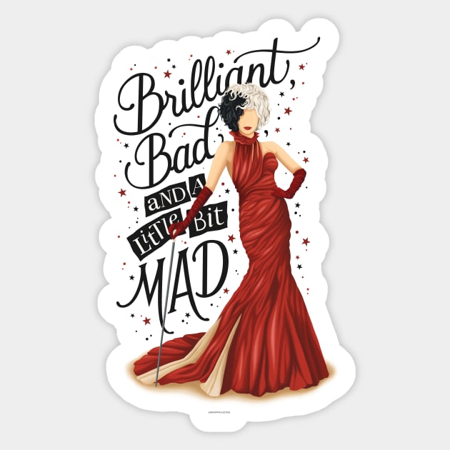 Cruella Sticker by Nour Tohme